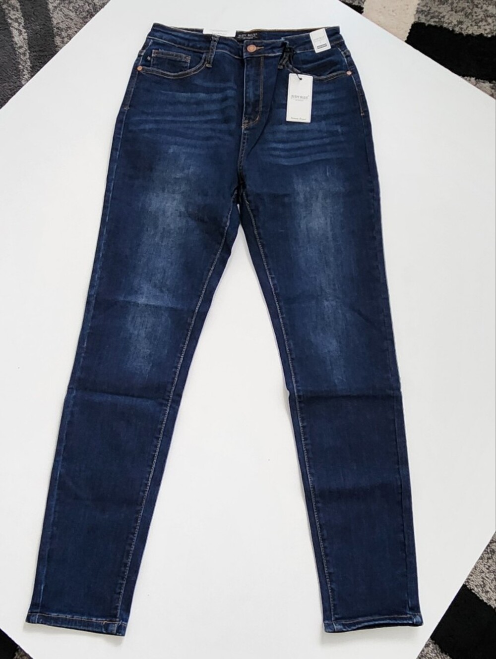 NWT Judy Blue High Waist Skinny Fit Dark Wash Jeans Size 13/31